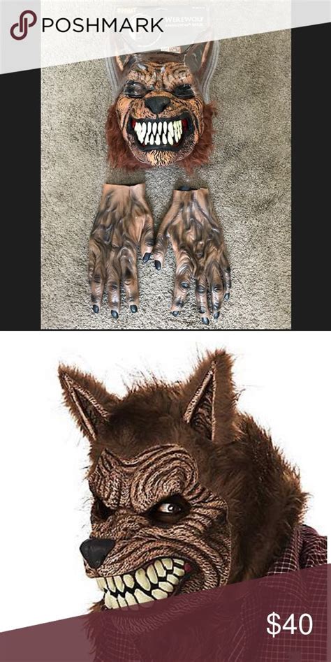 wolf mask and gloves